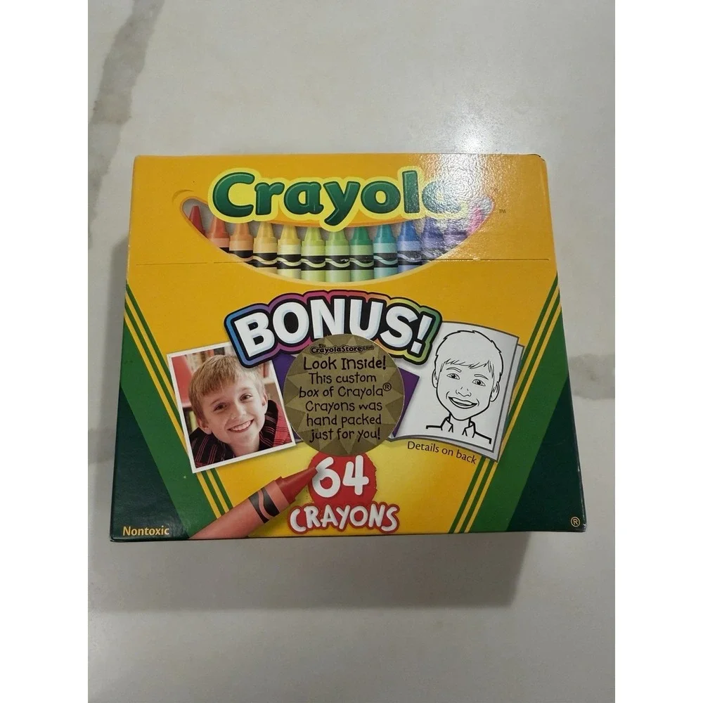 Crayola Crayons 64 Pack With Built In Sharpener Shades Of Purple NIB Sealed